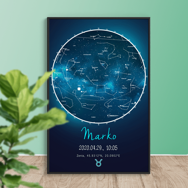 Star map csillagtérkép névvel